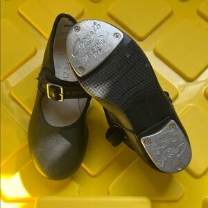 Capezio Black Tap Mary Jane Shoes with Buckle